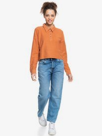 8 All Day Every Day 2021 - Polo Shirt Fleece Top for Women  ERJFT04426 Roxy