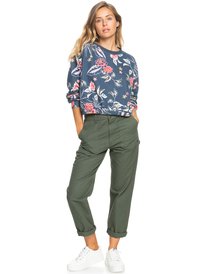 3 Off To The Beach Fleece Top Blue ERJFT04464 Roxy