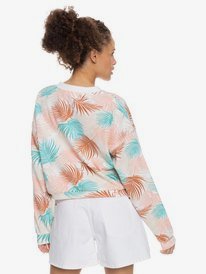 4 Off To The Beach Fleece Top White ERJFT04464 Roxy