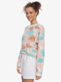 1 Off To The Beach Fleece Top White ERJFT04464 Roxy