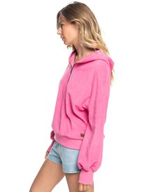 1 Time Will Tell - Kapuzenpulli mit Halbreißverschluss für Frauen Rosa ERJFT04512 Roxy