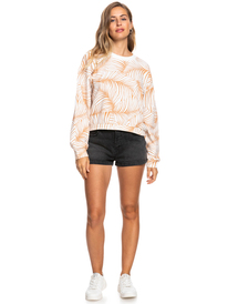 3 Off To The Beach 2022 - Sweat pour Femme Marron ERJFT04522 Roxy