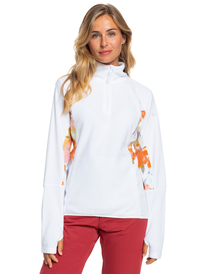 3 Sayna - Fleece mit Halbreißverschluss für Frauen Weiss ERJFT04552 Roxy