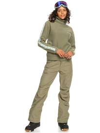 4 Kirah - Polaire col montant pour Femme Beige ERJFT04553 Roxy