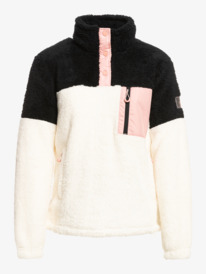 9 Alabama Sherpa Pullover White ERJFT04554 Roxy