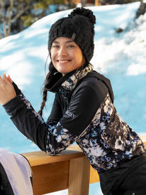 1 Winter Valley 2022 - Sweat à capuche pour Femme Noir ERJFT04555 Roxy
