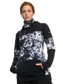 4 Winter Valley 2022 - Sweat à capuche pour Femme Noir ERJFT04555 Roxy