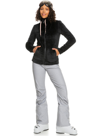 4 Tundra Zip-Up Fleece Black ERJFT04556 Roxy