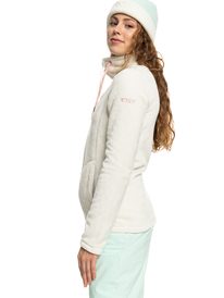 1 Tundra Zip-Up Fleece White ERJFT04556 Roxy