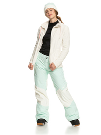 3 Tundra Zip-Up Fleece White ERJFT04556 Roxy