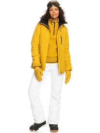 3 Glider - Funktionelles Fleece mit Halbreißverschluss für Frauen Gelb ERJFT04557 Roxy