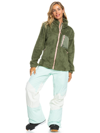 5 Alabama 2022 - Fleece mit Reißverschluss für Frauen Beige ERJFT04562 Roxy