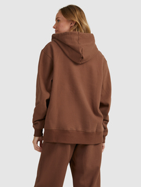 6 Womens Kelia Fly Girl Fleece Hoodie Brown ERJFT04567 Roxy