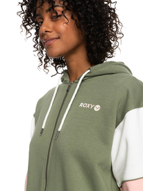 2 Lets Get Going 2022 - Sudadera con capucha y cremallera para Mujer Beige ERJFT04592 Roxy