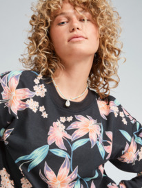 2 Off To The Beach 2022 - Sweat pour Femme Noir ERJFT04595 Roxy