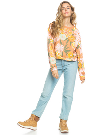 3 Off To The Beach 2022 - Sweat pour Femme Marron ERJFT04595 Roxy