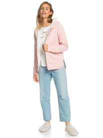5 Icy Times - Kapuzenpulli aus Sherpa-Fleece mit Reißverschluss für Frauen Rosa ERJFT04612 Roxy