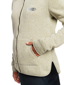 3 Icy Times - Kapuzenpulli aus Sherpa-Fleece mit Reißverschluss für Frauen Beige ERJFT04612 Roxy