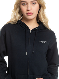 2 Surf Stoked - Kapuzenpulli mit Reißverschluss für Frauen Schwarz ERJFT04621 Roxy
