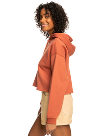 1 Turning Tides 2022 - Kapuzenpulli für Frauen Braun ERJFT04622 Roxy