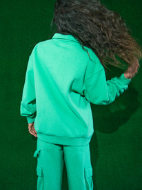 2 Kelia 2022 - Sweatshirt mit Hemdkragen für Frauen Grün ERJFT04652 Roxy