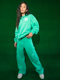 4 Kelia 2022 - Sweatshirt mit Hemdkragen für Frauen Grün ERJFT04652 Roxy