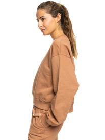 1 Essential Energy - Sweat pour Femme Marron ERJFT04670 Roxy