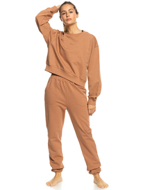 3 Essential Energy - Sweat pour Femme Marron ERJFT04670 Roxy