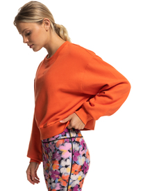 10 Essential Energy - Sweat pour Femme Orange ERJFT04670 Roxy