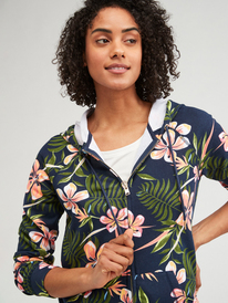 6 Dive Deep - Zip-Up Hoodie for Women Blue ERJFT04678 Roxy