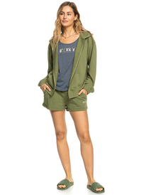 3 Surf Stoked - Sudadera con Capucha y Cremallera para Mujer Verde ERJFT04687 Roxy