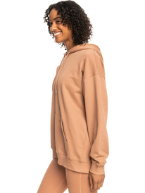 1 Essential Energy - Sweat à capuche zippé pour Femme Marron ERJFT04690 Roxy