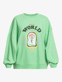 5 Take Your Place - Sweater voor Dames Green ERJFT04691 Roxy