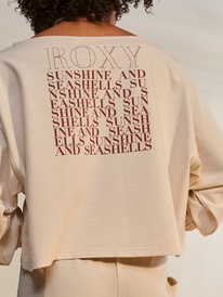 4 Next Set - Sudadera holgada para Mujer Beige ERJFT04701 Roxy