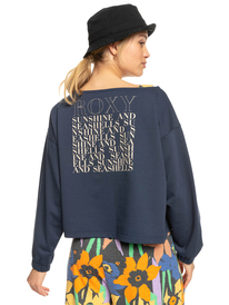 roxy, Next Set - Slouchy Sweatshirt for Women, MOOD INDIGO (bsp0) Next Set - Slouchy Sweatshirt for Women ERJFT04701