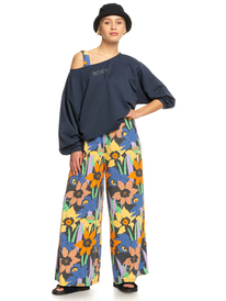 2 Next Set - Slouchy Sweatshirt for Women Blue ERJFT04701 Roxy