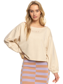 8 Next Set - Sudadera holgada para Mujer Beige ERJFT04701 Roxy
