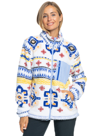5 Womens Alabama Technical Fleece White ERJFT04708 Roxy
