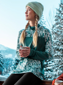 2 Winter Valley - Technical Hooded Fleece for Women Blue ERJFT04716 Roxy