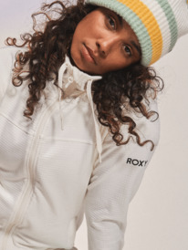 6 Vertere Technical Zip-Up Fleece White ERJFT04717 Roxy