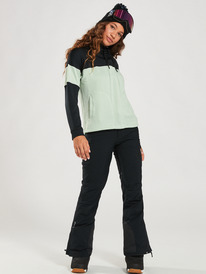 7 Vertere - Gewafelde Fleecetop voor Dames Green ERJFT04718 Roxy