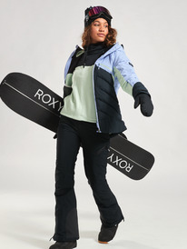 8 Vertere - Gewafelde Fleecetop voor Dames Green ERJFT04718 Roxy