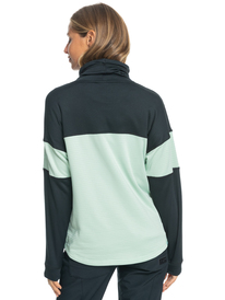 13 Vertere - Gewafelde Fleecetop voor Dames Green ERJFT04718 Roxy