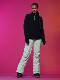 4 Womens Sayna Technical Half Zip Fleece Black ERJFT04719 Roxy