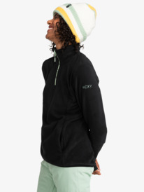 7 Womens Sayna Technical Half Zip Fleece Black ERJFT04719 Roxy