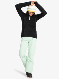 9 Womens Sayna Technical Half Zip Fleece Black ERJFT04719 Roxy