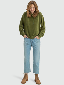 5 Surfing Velvet - Kuscheliger Lounge-Hoodie für Frauen Grün ERJFT04722 Roxy