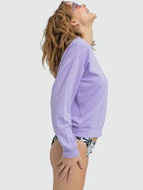 1 Surfing By Moonlight - Sweat à manches longues pour Femme Violet ERJFT04724 Roxy