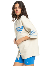3 Kelia - Geknöpftes Baseball-Top für Frauen Beige ERJFT04725 Roxy
