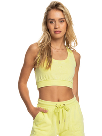 roxy, Taking It Easy - Cropped Vest Top for Women, DAIQUIRI GREEN (geb0) Taking It Easy - Cropped Vest Top for Women ERJFT04728